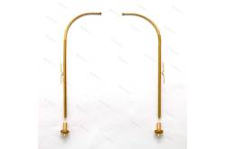 Pair of 45mm brass davits to assemble