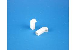 2 Rectangular air intakes 5x20mm in white resin