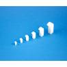 2 Prises d'air rectangulaire 5x20mm en résine blanche