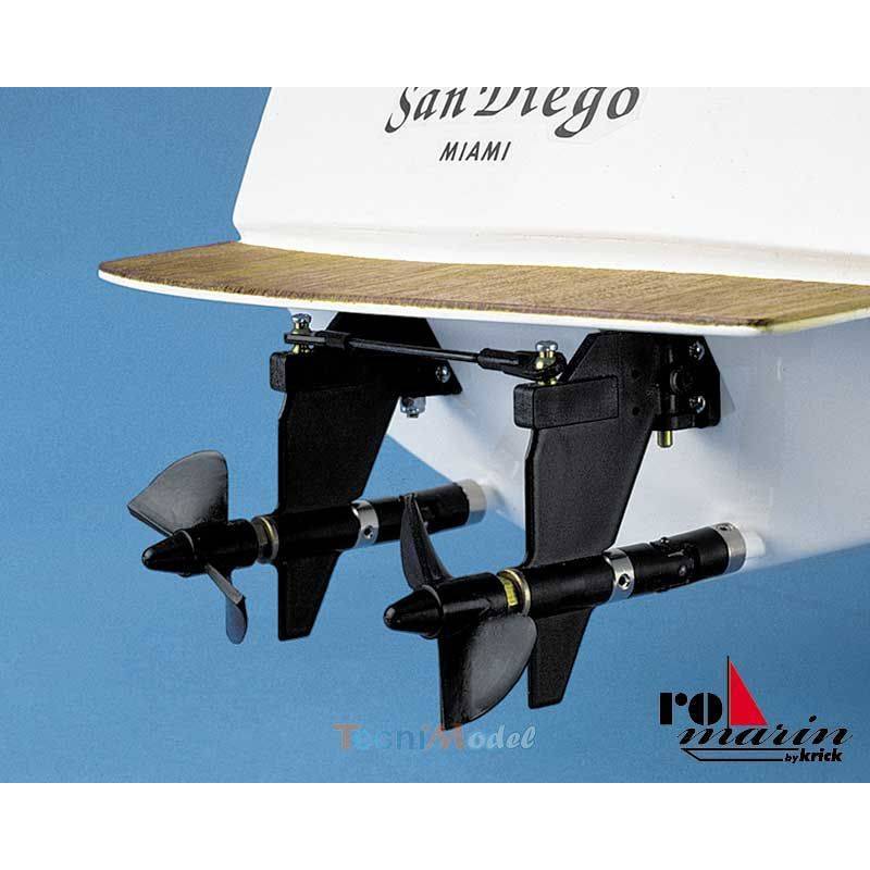 PACK Méga Yacht San Diego 1/25 kit à monter à radiocommander + accastillage