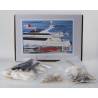 Combo Pack Mega Yacht San Diego 1/25 radio-controlled assembly kit + fittings kit