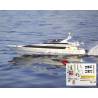 Combo Pack Mega Yacht San Diego 1/25 radio-controlled assembly kit + fittings kit