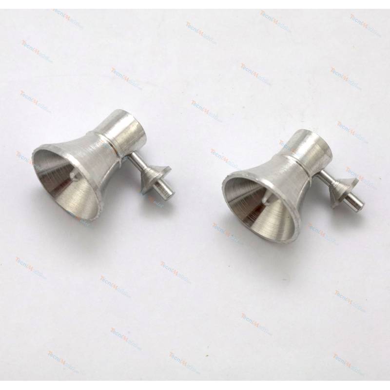 2 Haut-parleurs factices Ø12mm en aluminium