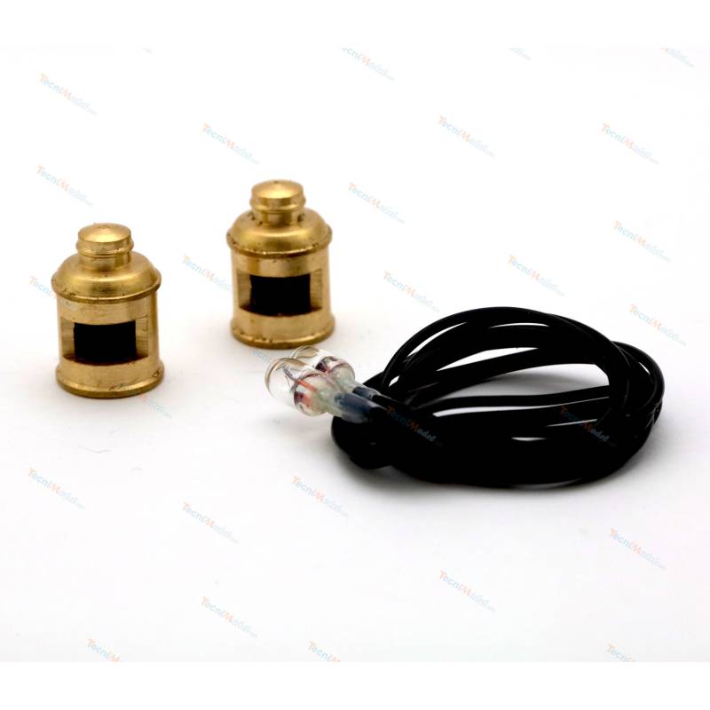 2 feux de navigation blanc 3v Ø10 x 15mm