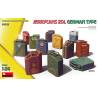 Jerrycans 20L type Allemand à l'échelle 1/24