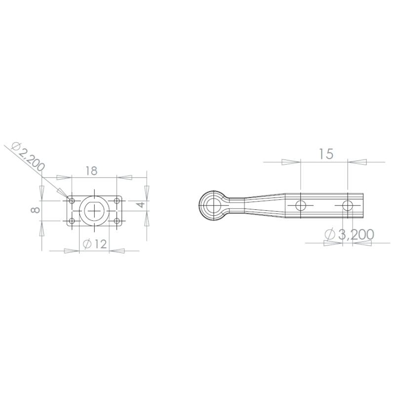 Trailer coupling for 1/14 RC truck - Carson 500907182