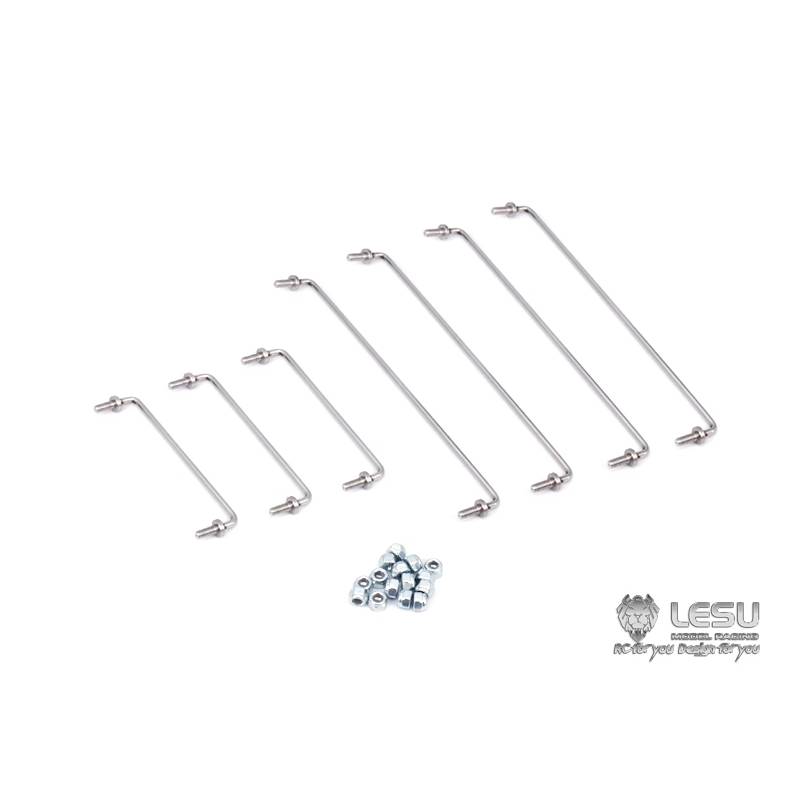 Set of 7 stainless steel handrails for Tamiya Globe Liner - LESU GW-K011