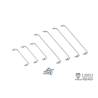 Set of 7 stainless steel handrails for Tamiya Globe Liner - LESU GW-K011