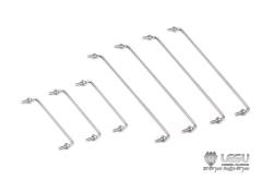 Set of 7 stainless steel handrails for Tamiya Globe Liner - LESU GW-K011