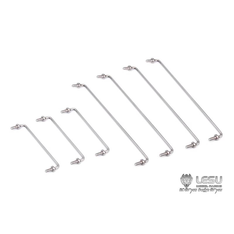 Set of 7 stainless steel handrails for Tamiya Globe Liner - LESU GW-K011