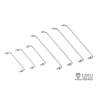 Set of 7 stainless steel handrails for Tamiya Globe Liner - LESU GW-K011