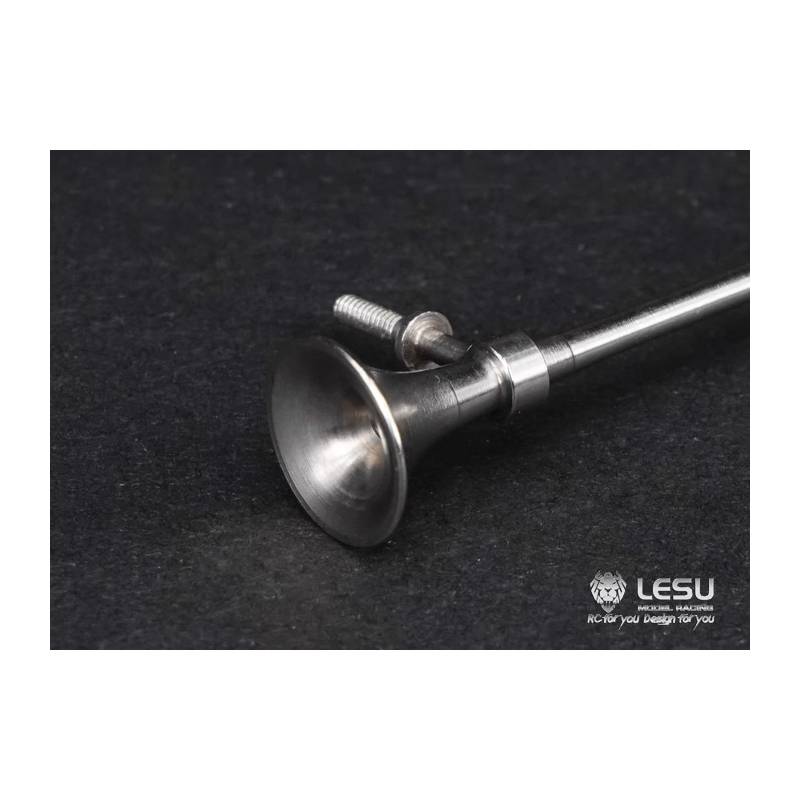 Paire de trompes en inox pour camion américain 1/14 RC - LESU GW-K004