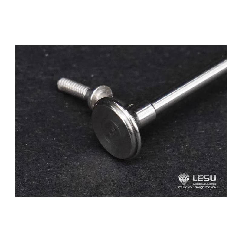 Pair of stainless steel horns for 1/14 RC American truck - LESU GW-K004