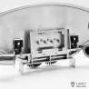 Échappement double dos cabine avec projecteurs et flexibles factices pour camion RC 1/14 - Lesu G-6273-A