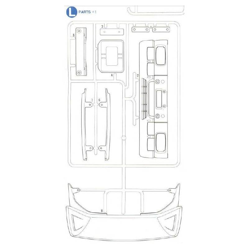 Mercedes bumper L cluster