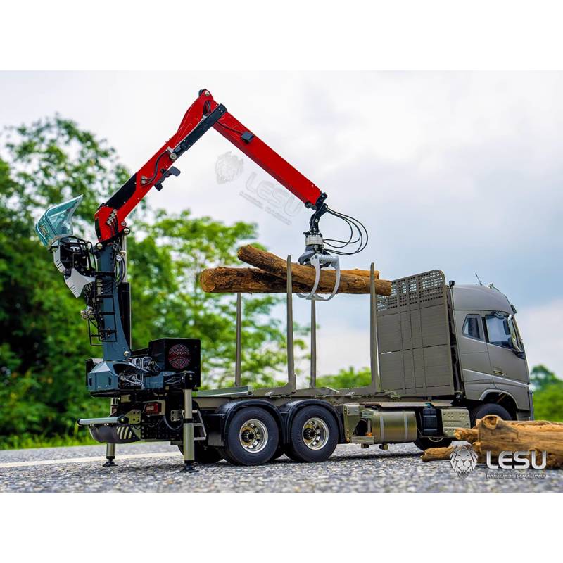 LESU hydraulic forestry crane kit for 1/14 radio-controlled trucks - LESU LS-A0002-KIT