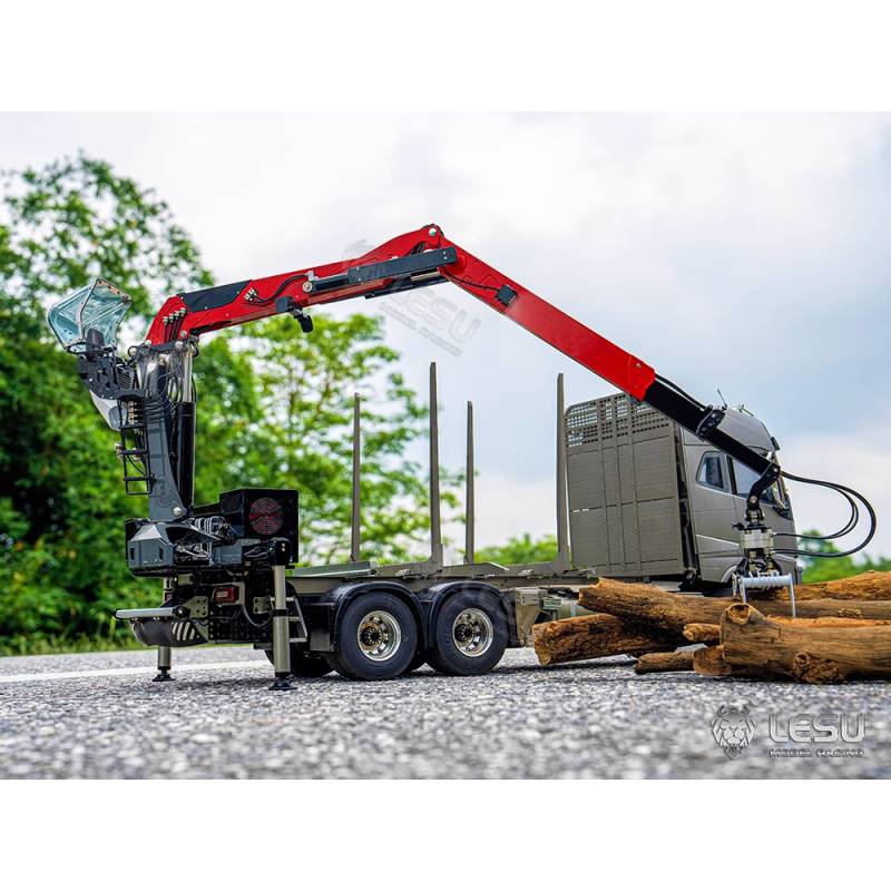 LESU hydraulic forestry crane kit for 1/14 radio-controlled trucks - LESU LS-A0002-KIT