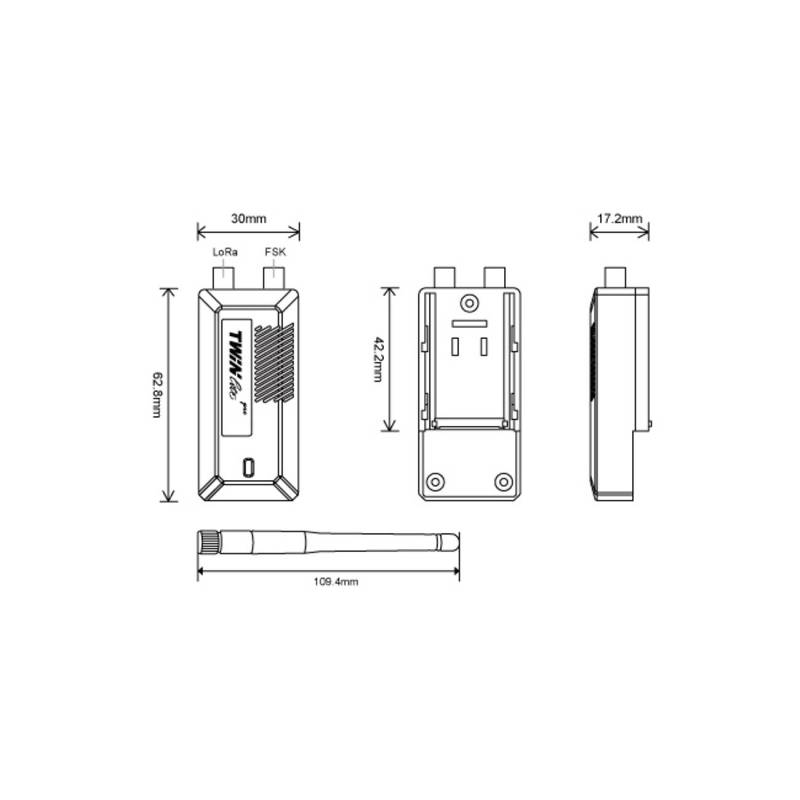 Twin Lite Pro Module d'émission FRSKY 2.4Ghz