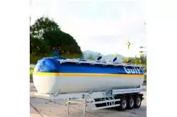 40-foot 3-axle stainless steel tank semitrailer 1/14 Lesu - Lesu LS-A0010-A