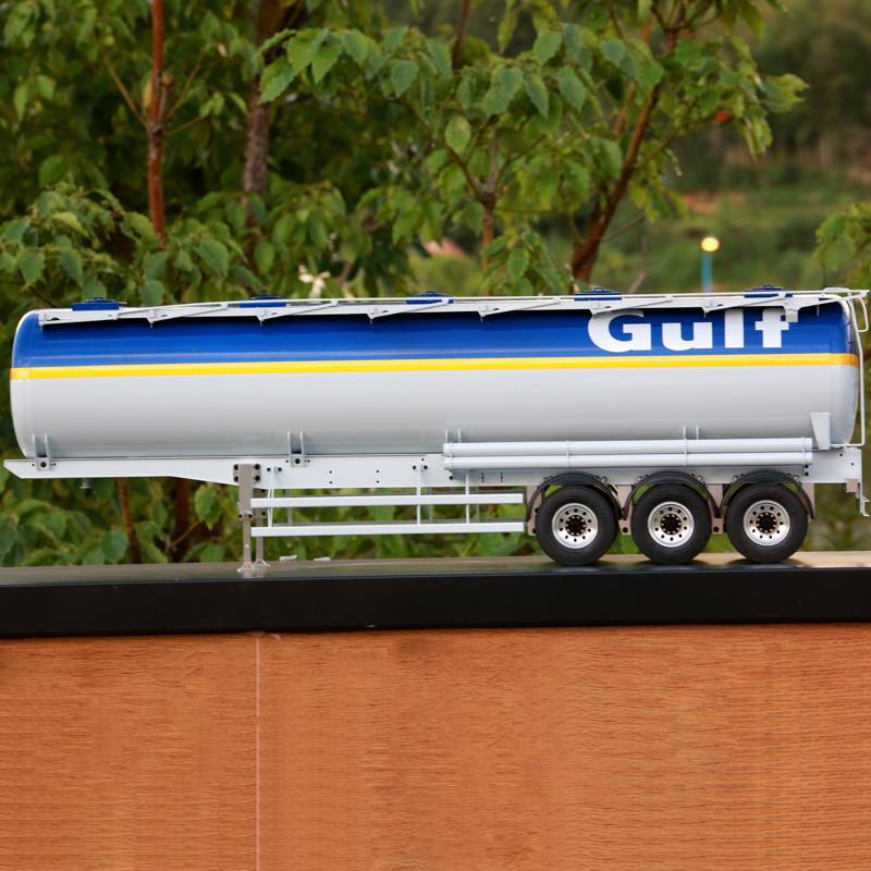 40-foot 3-axle stainless steel tank semitrailer 1/14 Lesu - Lesu LS-A0010-A