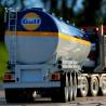 40-foot 3-axle stainless steel tank semitrailer 1/14 Lesu - Lesu LS-A0010-A