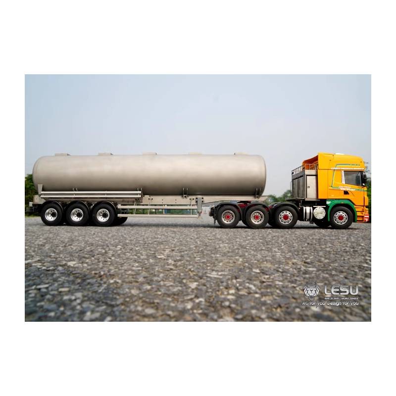 40-foot 3-axle stainless steel tank semitrailer 1/14 Lesu - Lesu LS-A0010-A