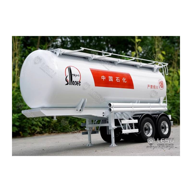 20-foot 2-axle stainless steel tank semitrailer 1/14 Lesu - Lesu LS-A0010-B