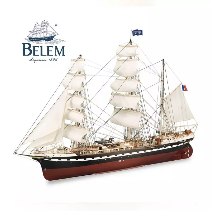 Maquette en bois à construire du voilier BELEM au 1/75 de Artesania Latina 22519.