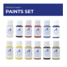 French Navy Acrylic Paint Pack Artesania Latina 277PACK4