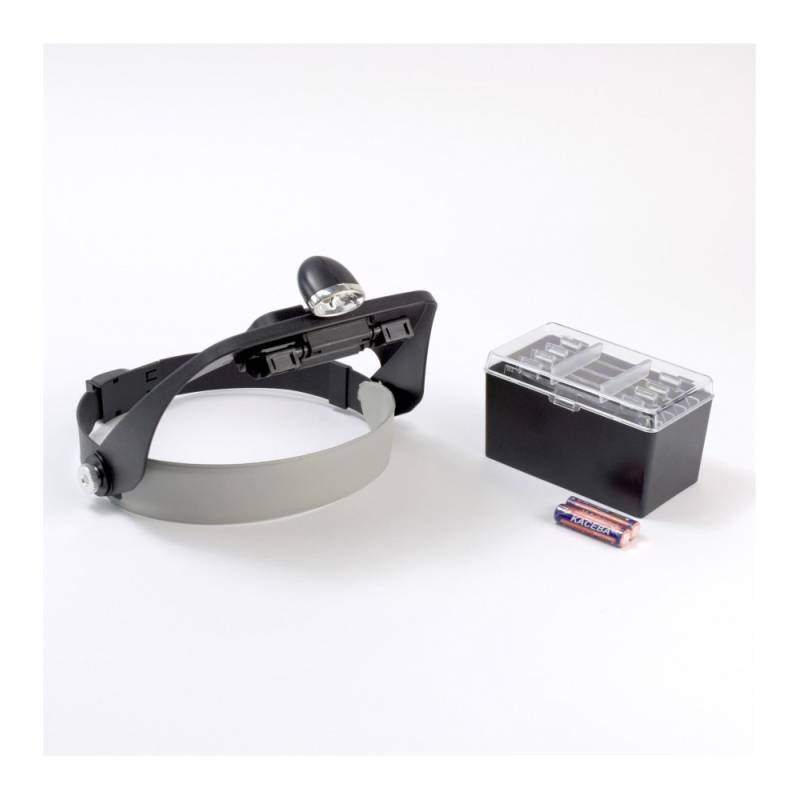 Headband magnifier with 4 magnification lenses and LED light - Artesanía Latina 27054