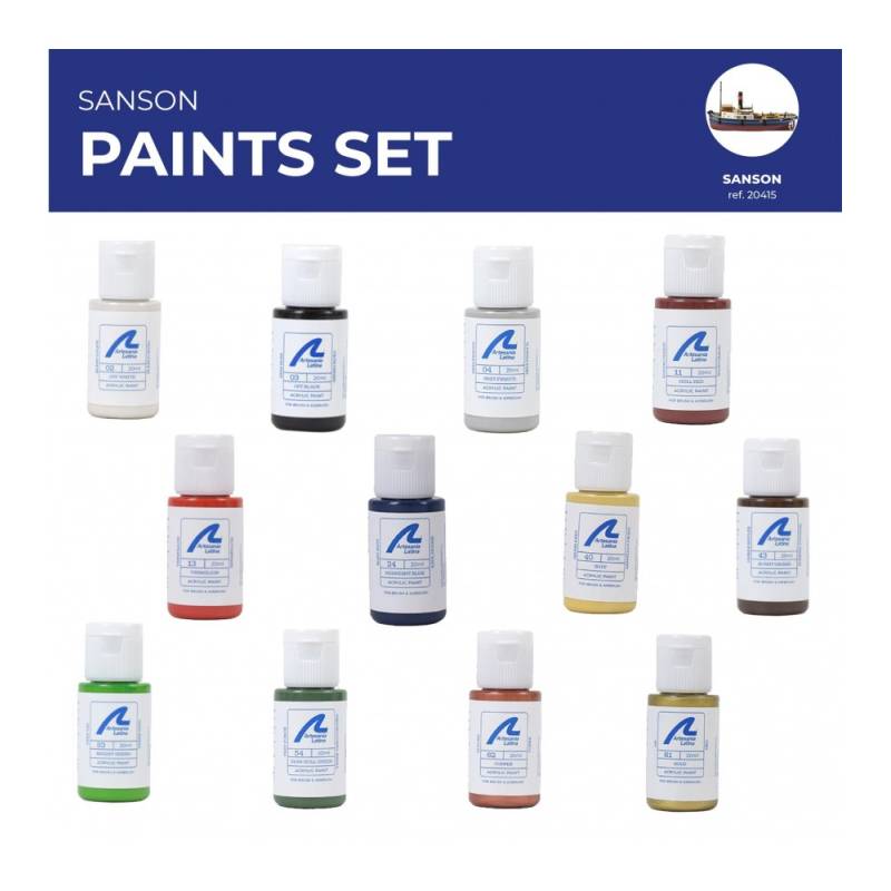 Acrylic Paint Pack Tugboat Sanson Artesania Latina 277PACK23