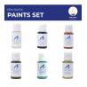 Pack Peinture Acrylique pour Pen Duick (6 x 20 ml) Artesania Latina 277PACK32