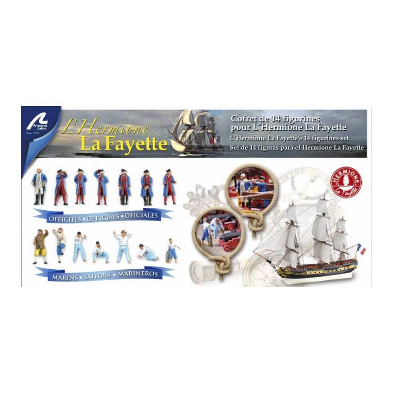 Set of figures for the 1/89 Hermione frigate by Artesania Latina22517F