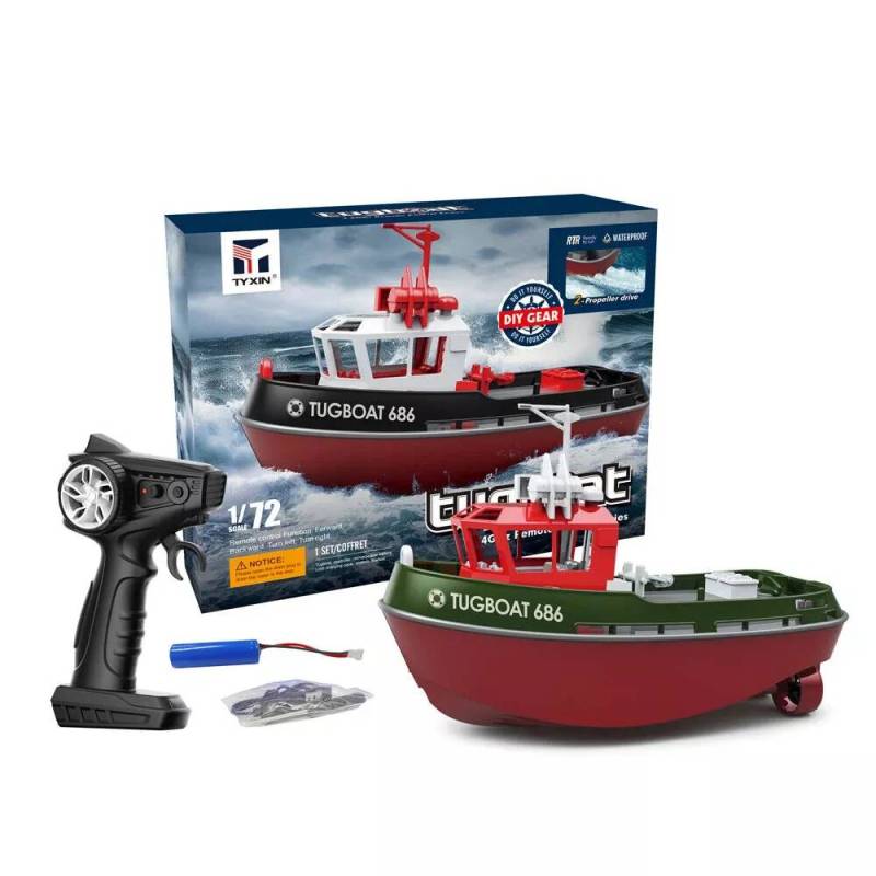 Tugboat 686 Heng Long 2.4 Ghz Green