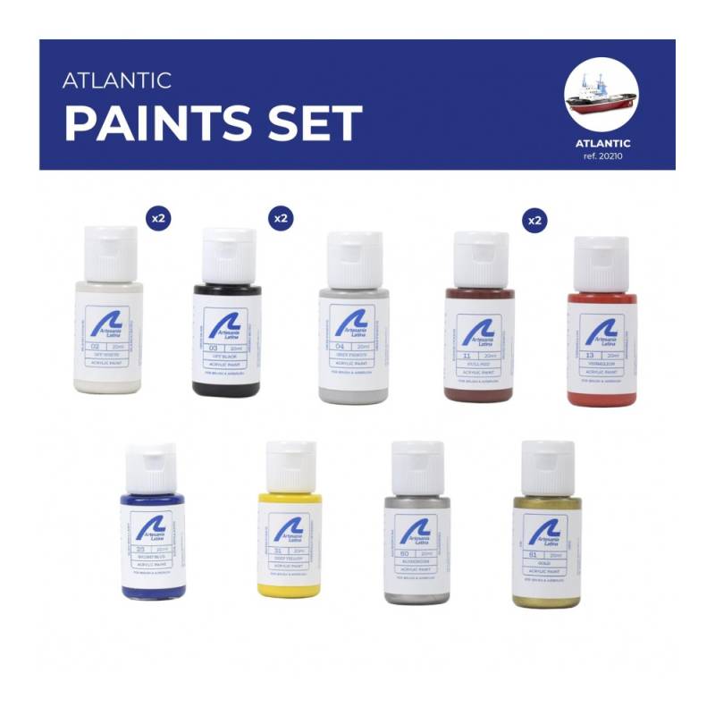 Pack Peinture Acrylique Remorqueur Atlantic Artesania Latina