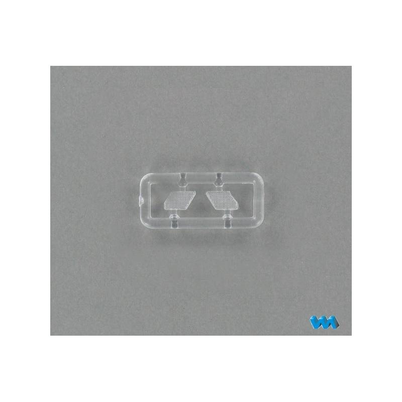 2 Clear replacement lenses for 7-chamber rear light Veroma 207037 - Veroma 18003