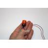 Ø17,5mm Flat-top orange rotating beacon dome - Pistenking KL8-O