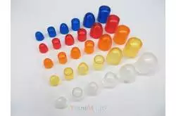 Ø12mm Flat-top white rotating beacon dome - Pistenking KL12-T