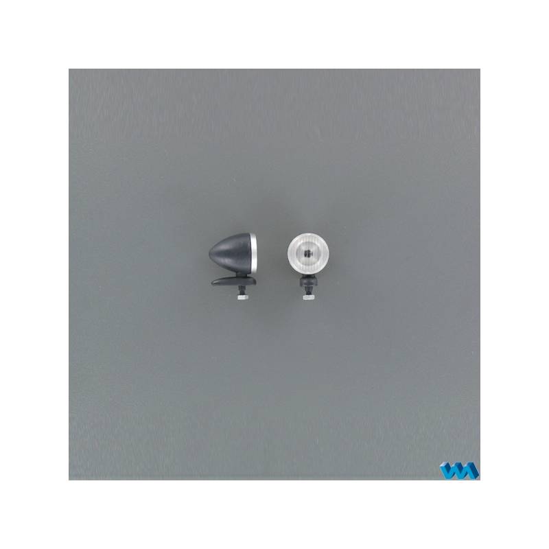 2 Projecteurs / phares avant anciens Ø14mm - VEROMA 222552