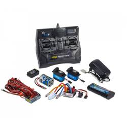 Truck-Set avec radio Reflex Stick II 6 voies + servos + lumières chargeur + batterie CARSON 500501015