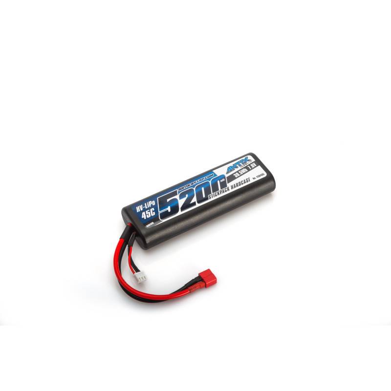1 Accu LiPo HV 7,6V (2S) 5200mAh 45C prise T-Dean - LRP 430405