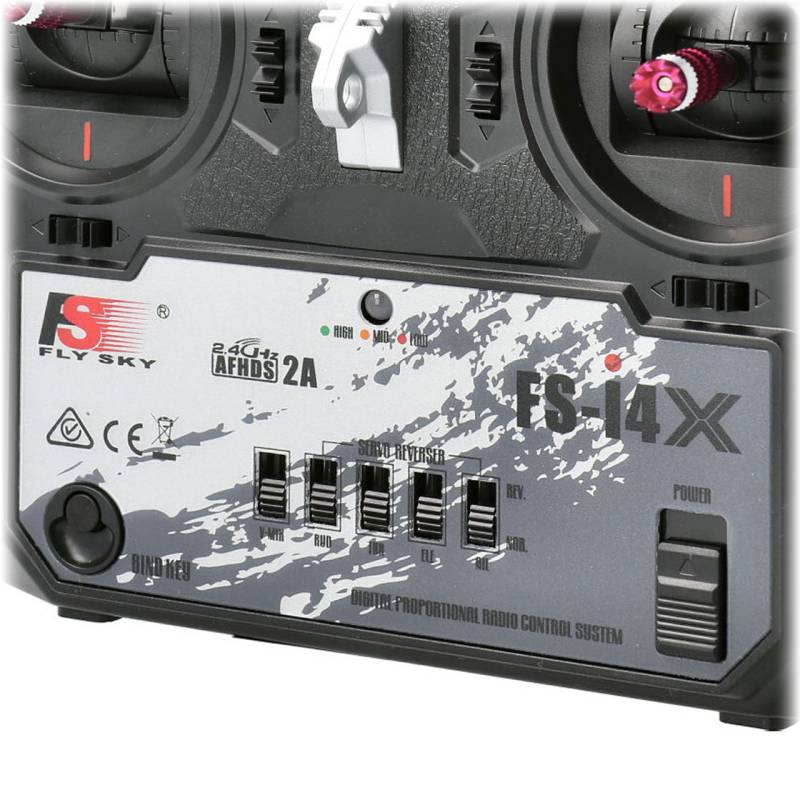 FLYSKY FS-i4X 4 channels 2,4Ghz Radio + A6 AFHDS2A receiver
