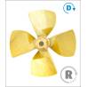 Ø55mm M5 4-blade brass propeller for nozzles Range 149 Type A Raboesch Clockwise