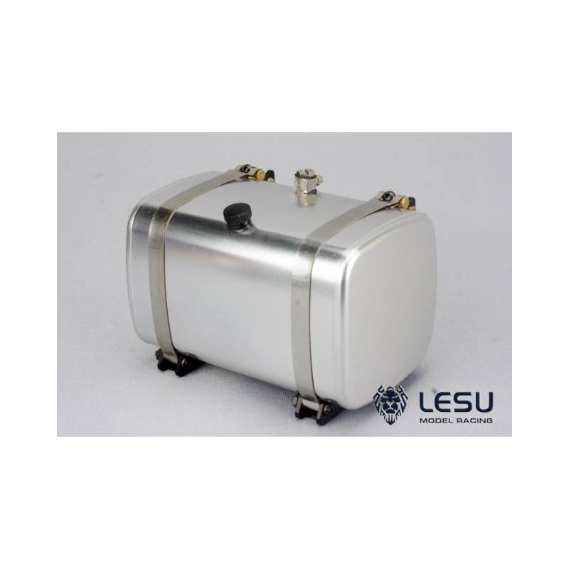 90mm Chrome-plated metal tank for 1/14 scale trucks - Lesu G-6012-90
