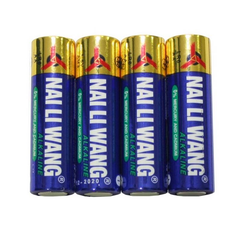 Lot de 4 piles alcalines 1.5v R6 format AA