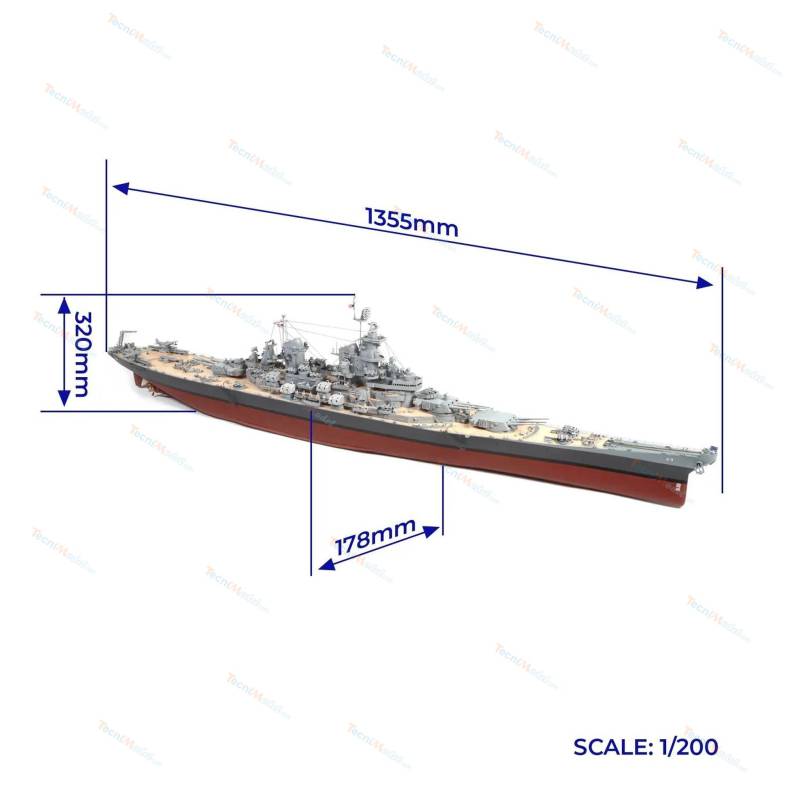 Battleship USS MISSOURI 1/200 by OCCRE