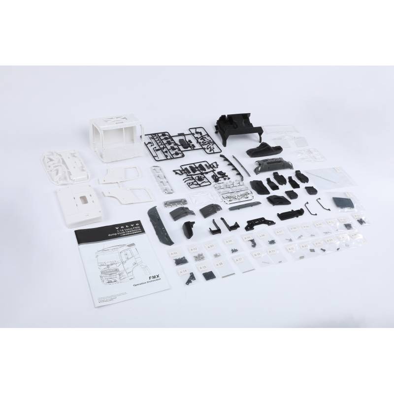 Cabine de Volvo FMX pour camion de chantier RC 1/14