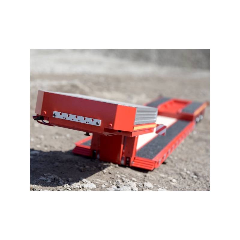 Semi-remorque porte-engin extra-surbaissée à col de cygne détachable 1/14 - Carson 500907700