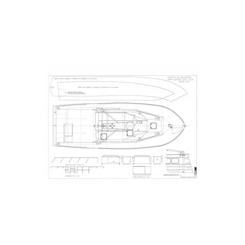 Plan MRB vedette de sauvetage SNS 229 Côte d'Amour