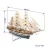 Maquette Amerigo Vespucci 1/100 de OCCRE